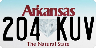 AR license plate 204KUV