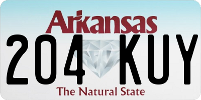 AR license plate 204KUY