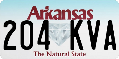 AR license plate 204KVA