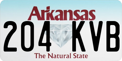AR license plate 204KVB