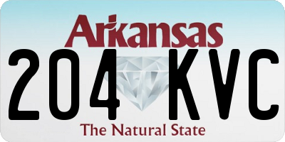 AR license plate 204KVC
