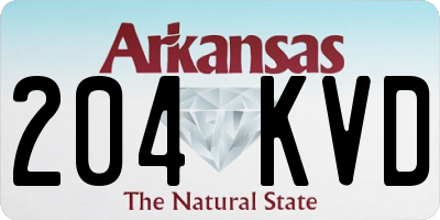 AR license plate 204KVD