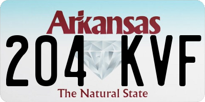 AR license plate 204KVF