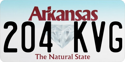 AR license plate 204KVG