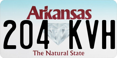 AR license plate 204KVH