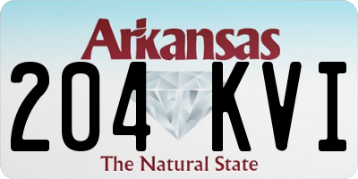 AR license plate 204KVI