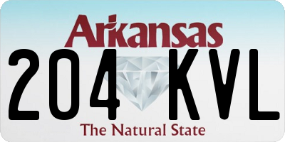 AR license plate 204KVL
