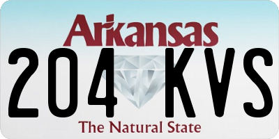 AR license plate 204KVS