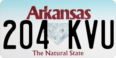 AR license plate 204KVU