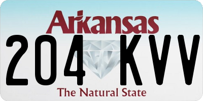 AR license plate 204KVV