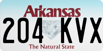 AR license plate 204KVX