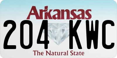 AR license plate 204KWC