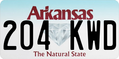 AR license plate 204KWD