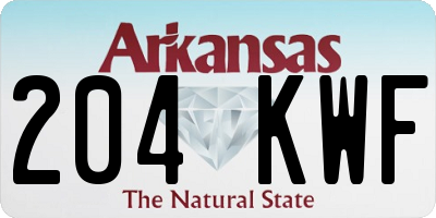 AR license plate 204KWF