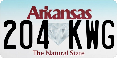 AR license plate 204KWG