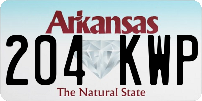AR license plate 204KWP