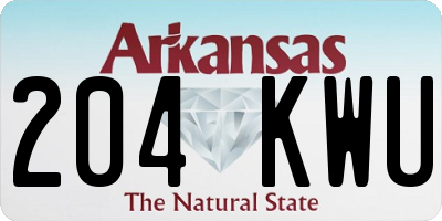 AR license plate 204KWU