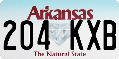 AR license plate 204KXB