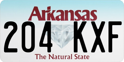 AR license plate 204KXF