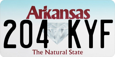 AR license plate 204KYF