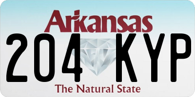 AR license plate 204KYP