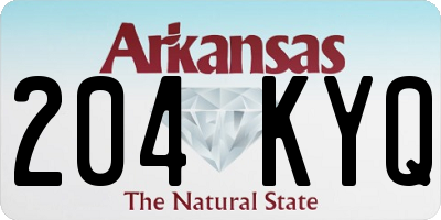 AR license plate 204KYQ