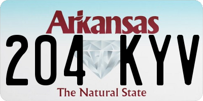 AR license plate 204KYV