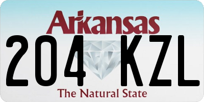 AR license plate 204KZL