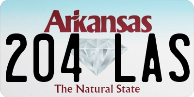 AR license plate 204LAS