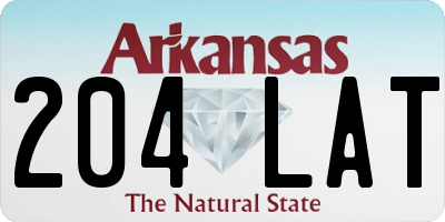 AR license plate 204LAT