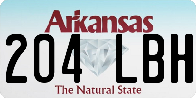 AR license plate 204LBH