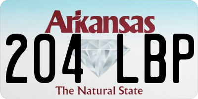 AR license plate 204LBP