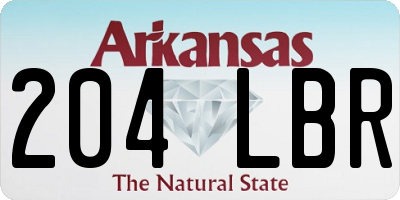 AR license plate 204LBR