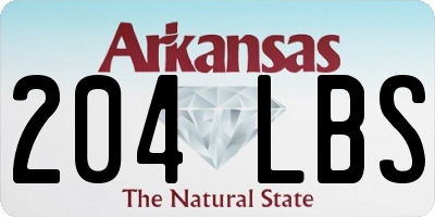 AR license plate 204LBS