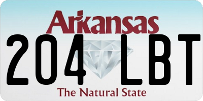 AR license plate 204LBT