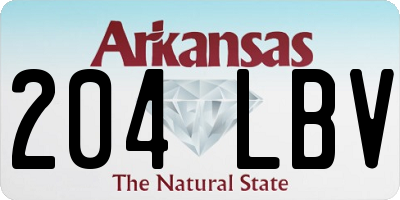 AR license plate 204LBV
