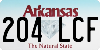 AR license plate 204LCF