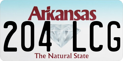 AR license plate 204LCG
