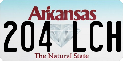 AR license plate 204LCH