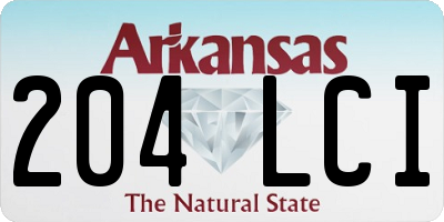 AR license plate 204LCI