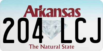 AR license plate 204LCJ