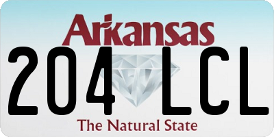 AR license plate 204LCL