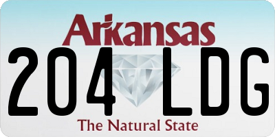 AR license plate 204LDG