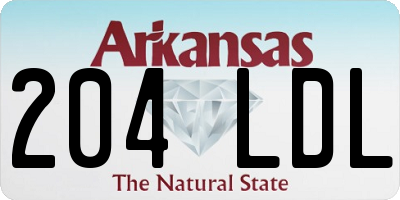 AR license plate 204LDL
