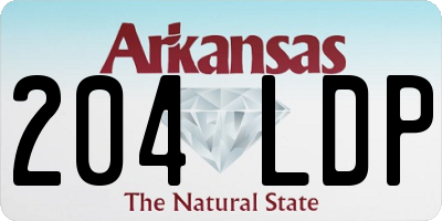 AR license plate 204LDP