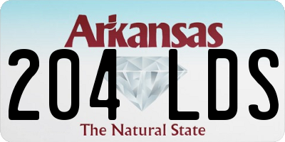AR license plate 204LDS