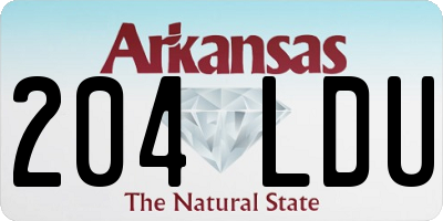 AR license plate 204LDU