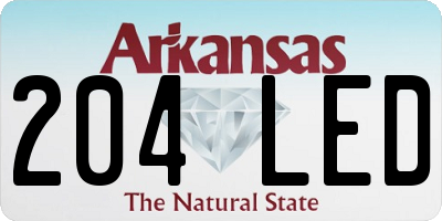 AR license plate 204LED