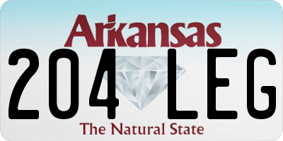 AR license plate 204LEG