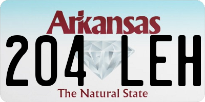 AR license plate 204LEH
